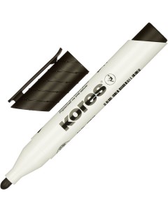 Маркер для досок чёрный 3 мм круглый наконечник Kores