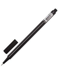 Ручка капиллярная Aero 0 4мм метал наконечник трехгранная черная 12шт Brauberg