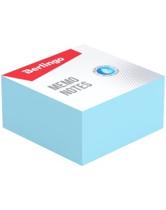 Блок кубик для записей Standard 90x90x45мм голубой 24шт Berlingo