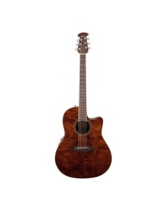 Электроакустическая гитара CS24P NBM Celebrity Mid Cutaway Nutmeg Burled Maple Ovation