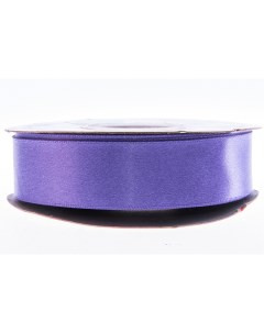 Лента упаковочная 25 мм х 22 м атлас фиолетовая Азалия декор