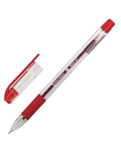Ручка шариковая Max oil 035мм красный цвет чернил масляная основа 12шт 142143 Brauberg