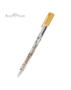Ручка гелевая Sketch Art UniWrite Gold 0 8мм золотистый 24шт Bruno visconti