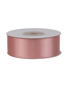 Лента упаковочная 25 мм х 22 м атлас бледно розовая Азалия декор