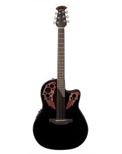 Электроакустическая гитара CE44 5 Celebrity Elite Mid Cutaway Black Ovation