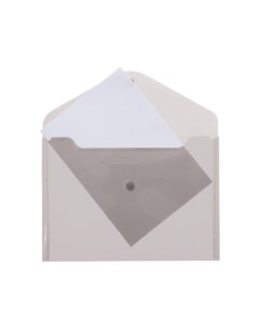 Папка конверт с кнопкой А4 120мкм полупрозр прозрачная 3071820 Attomex