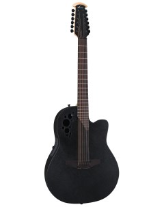 Электроакустическая гитара 2058TX 5 Elite Standard Black Textured 12 струнная Ovation