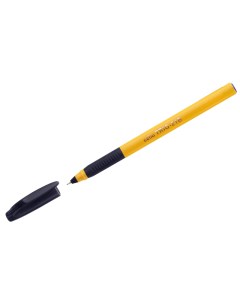 Ручка шариковая Tri Grip yellow barrel черная 0 7мм грип штрих код 12шт Cello