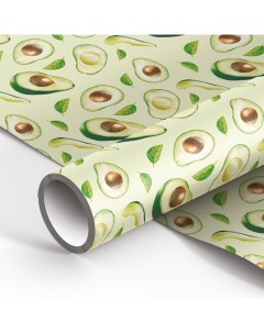 Упаковочная бумага Avocado 70 100см 90г м2 глянцевая Meshu