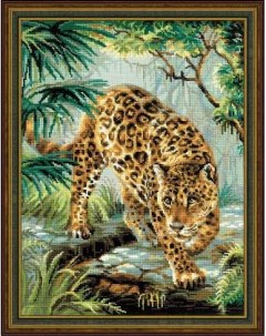 Набор для вышивания арт 1549 Хозяин джунглей 30х40 см Риолис