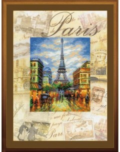 Набор для вышивания арт 0018 РТ Города мира Париж 30х40 см Риолис