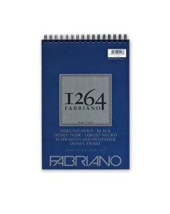 Альбом для графики 1264 BLACK 200г м кв 21х29 7 40 листов Fabriano