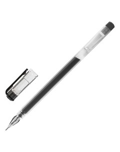 Ручка гелевая BRILLIANT черная линия письма 0 35 мм 24 шт Staff