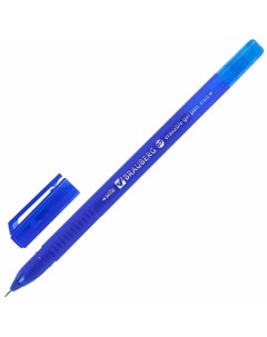 Ручка стираемая гелевая DELTA синяя трехгранная линия 0 35мм 12 шт Brauberg