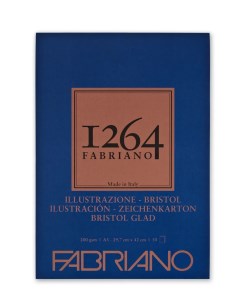 Альбом для графики 1264 BRISTOL 200г м кв 29 7х42 50 листов Fabriano