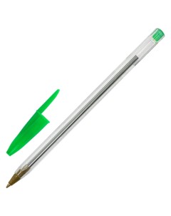 Ручка шариковая Basic Budget BP 04 зеленая линия письма 05 мм с штрихкодом 100 шт Staff