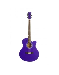 Акустическая гитара с анкером матовая Фиолетовая Липа 4 4 40дюйм E4020 VTS Elitaro