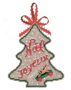 Набор для вышивания SAPIN JOYEUX NOL Ёлка С Рождеством арт 2732 Le bonheur des dames