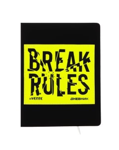 Дневник универсальный 1 11 класса Break Rules Yellow твёрдая обложка с поролоном Devente