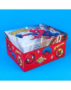 Коробка подарочная складная с крышкой Spider man 31х25 5х16 Человек паук Marvel