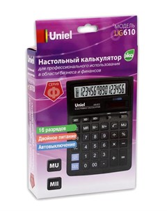 Калькулятор UG 610 CU29A Uniel
