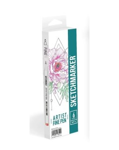 Набор капиллярных ручек Artist fine pen Basic 1 6 цветов Sketchmarker