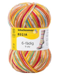 Пряжа для вязания 9801285 6 fadig 01125 square circus color Regia