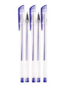 Ручка гелевая РГ 0651 синяя d 0 7 с прозрачным корпусом 100 штук Legend