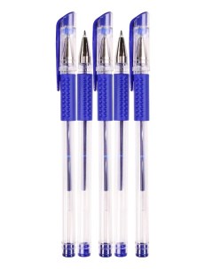Ручка гелевая РГ 0652 синяя d 0 7 прозрачный корпус 100 штук Legend
