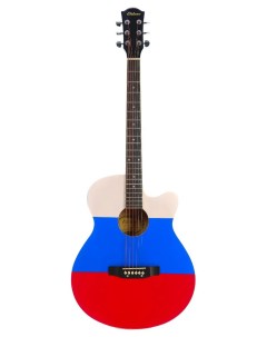 Акустическая гитара с анкером глянцевая Липа 4 4 40 дюйм BC4040 RU FLAG Elitaro