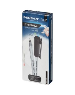 Ручка шариковая Triball черная толщина линии 1 0 мм 384832 Pensan