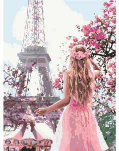 Картина по номерам Парижанка Роспись по холсту 40х50 см BFB1461 с 8 лет Supertoys
