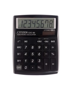 Калькулятор настольный 8 разрядов CDC 80BKWB 109 х 135 х 25 мм черный Citizen