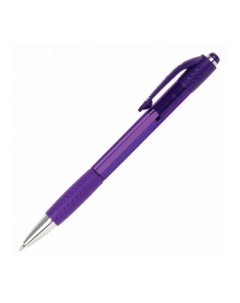 Ручка шариковая с грипом SUPER синяя корпус фиолетовый узел 0 7 мм 24 шт Brauberg