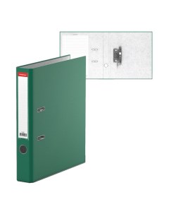 Папка регистратор А4 50мм Бизнес собранная зелёная картон 2мм вместимость 350 листо Erich krause
