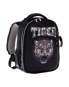Рюкзак школьный Tiger часы 38 х 28 х 16 см эргономичная спинка чёрный Devente