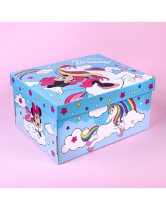 Коробка подарочная складная с крышкой Dreams 31х25 5х16 Минни Маус Disney
