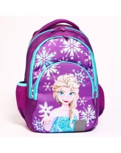 Рюкзак школьный с эргономической спинкой Эльза Холодное Сердце 44 30 17 см сиреневый Disney