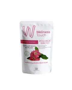 Wellness touch соль для ванн морская розовое масло 460г Belkosmex