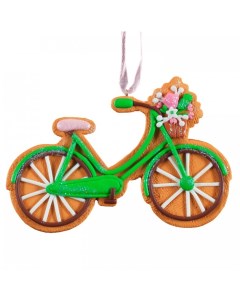 Ёлочная игрушка Пряничный велосипед 11 см Erich krause