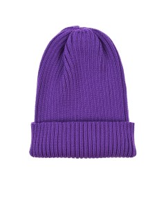 Фиолетовая шапка с отворотом детская Jan&sofie