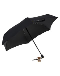 Черный зонт с принтом мишка и звезды 21 см детский Moschino