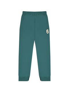 Зеленые спортивные брюки детские Mm6 maison margiela