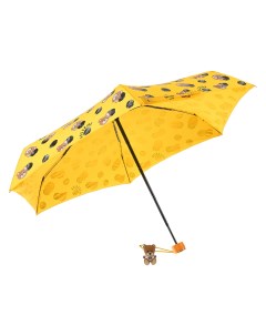 Желтый зонт с принтом в горох 17 см детский Moschino