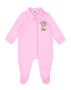 Розовый комбинезон с принтом медвежонок детский Moschino