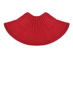 Красный вязаный шарф горло детский Chobi