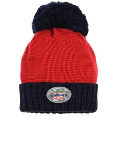 Красная шапка с патчем Snowboard детская Regina