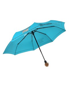 Голубой зонт с принтом мишки 30 см детский Moschino
