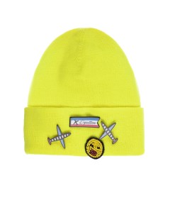 Желтая шапка с самолетиками детская Regina