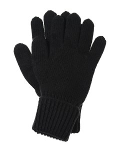 Черные перчатки из смесовой шерсти детские Chobi